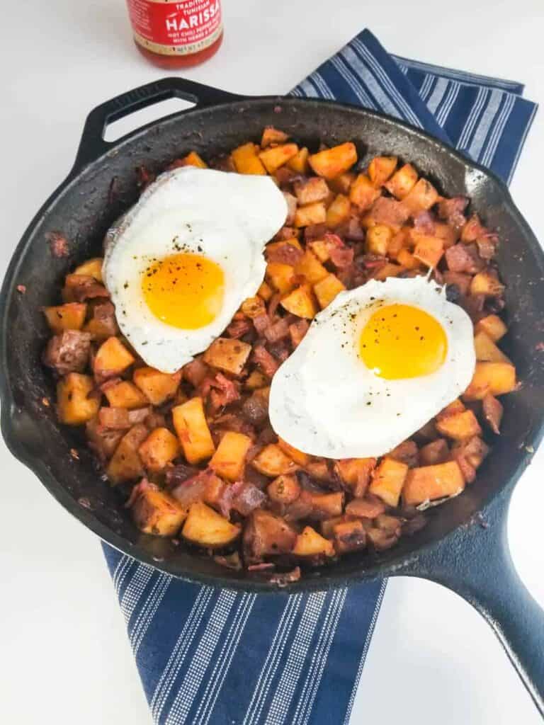 Harissa Breakfast Potatoes | Sip + Spice