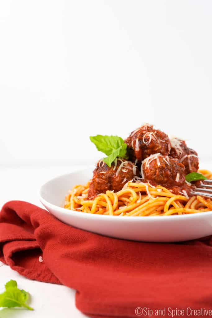 Classic Spaghetti and Meatballs | Sip and Spice