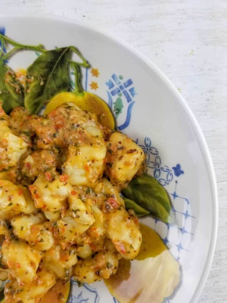 Creamy Tomato Pesto Gnocchi