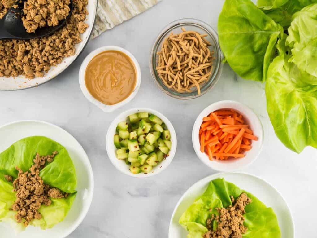 Thai Turkey Lettuce Wraps | Sip + Spice