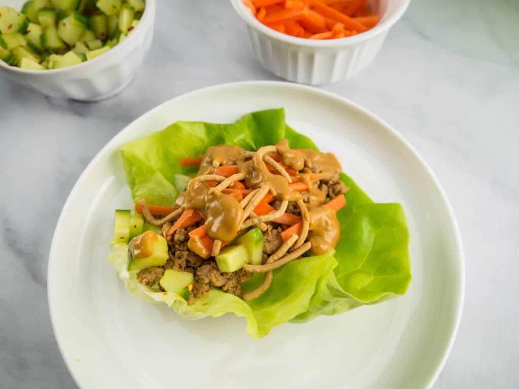 Thai Turkey Lettuce Wraps | Sip + Spice