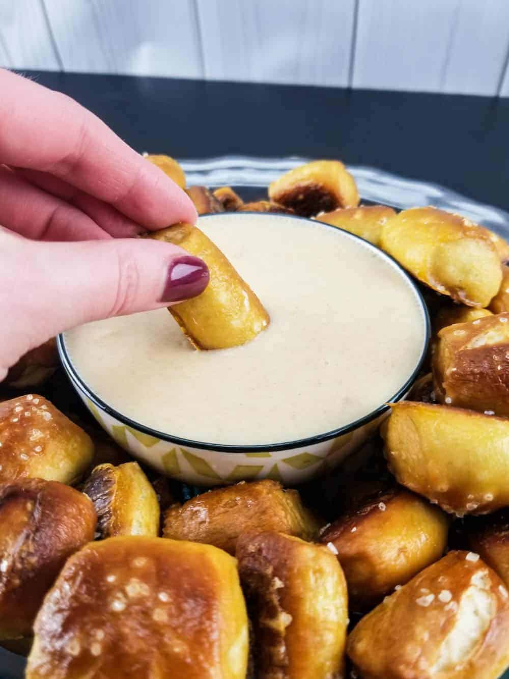 Soft Pretzels and Beer Cheese - Sip and Spice