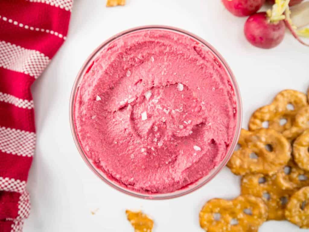 Hot Pink Hummus | Sip + Spice