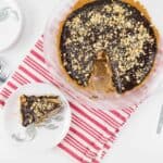 Vegan Chocolate Peanut Butter Pie | Sip + Spice