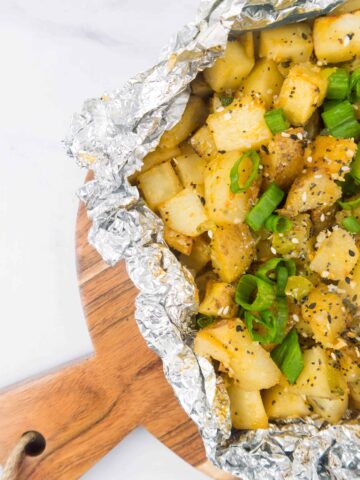 Grilled Everything Bagel Potatoes | Sip + Spice