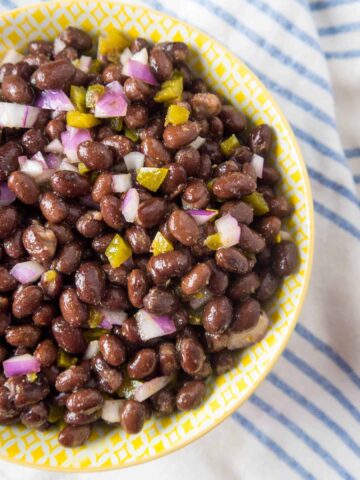 Spicy Black Bean Salad | Sip + Spice