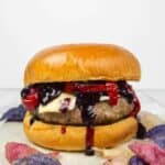 Red White and Blueberry Burger | Sip + Spice