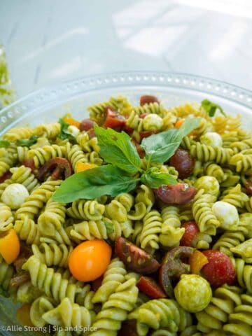 Caprese Pasta Salad | Sip and Spice