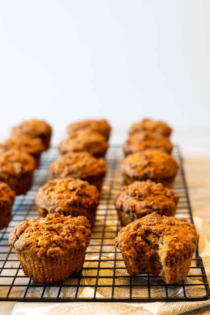 Spiced Apple Muffins with Chai Crumble | Sip and Spice