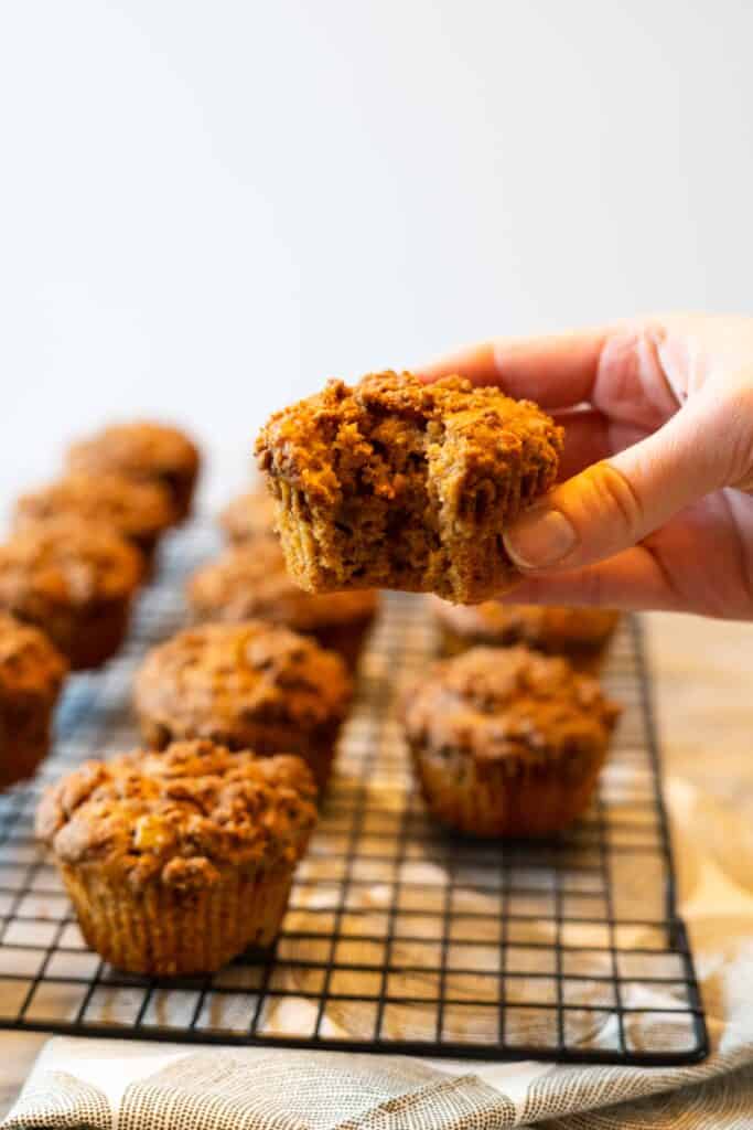 Spiced Apple Muffins with Chai Crumble | Sip and Spice
