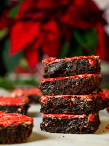 Peppermint Crunch Brownies | Sip and Spice