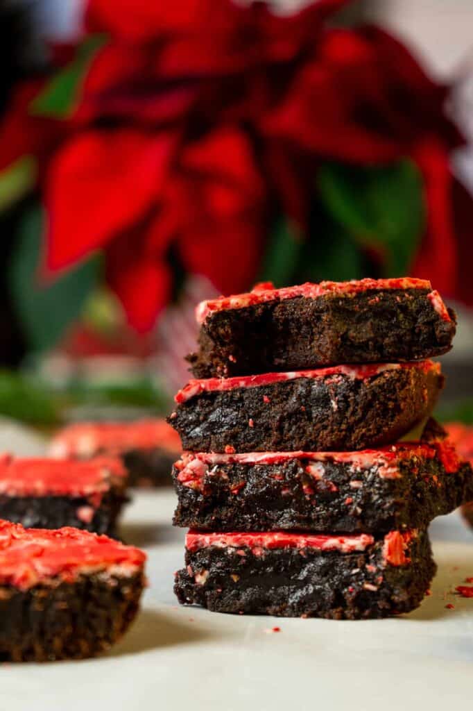 Peppermint Crunch Brownies | Sip and Spice