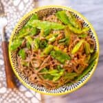 Miso-Butter Soba Noodles with Asparagus and Snow Peas | Sip and Spice