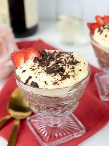 Chocolate Strawberry Tiramisu For Two | Sip and Spice