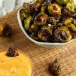 Crispy Brussels Sprouts with Smoked Paprika Maple Aioli | Sip and Spice