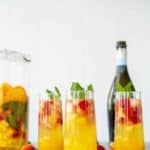 Brunch Sangria Mimosas with Mint and Pineapple | Sip and Spice