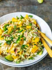 15-Minute Spicy Mango Slaw | Sip and Spice