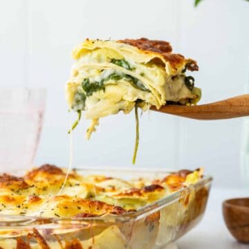 Spinach Artichoke Lasagna | Sip and Spice