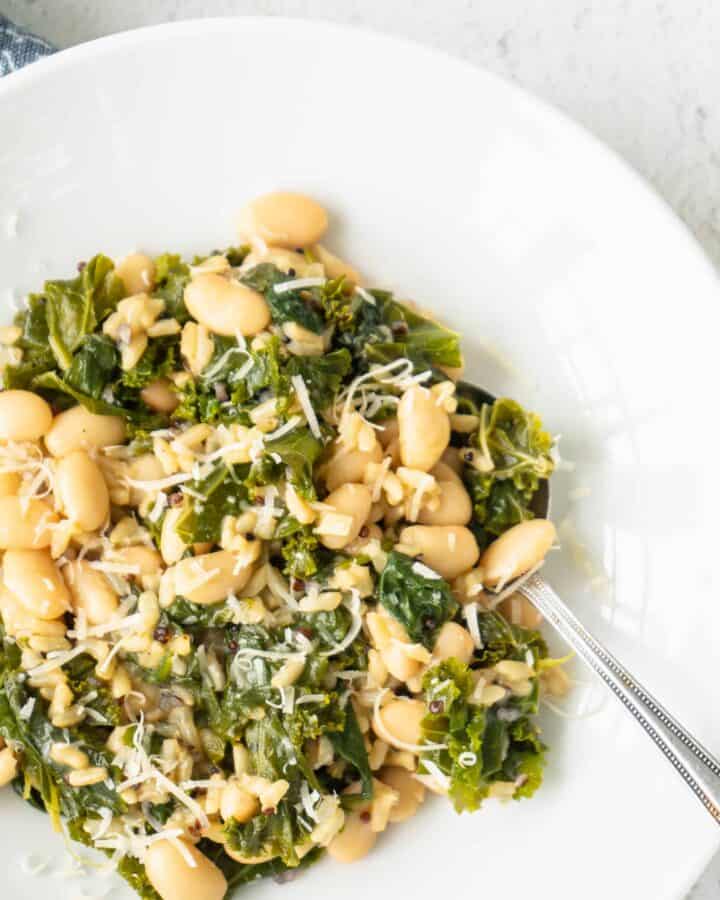 15-Minute Italian Greens and Beans Risotto | Sip and Spice