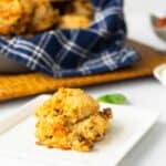 Easy Cheesy Drop Biscuits with Sausage | Sip and Spice