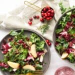 Kale and Radicchio Salad with Cranberry Vinaigrette | Sip and Spice