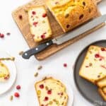 Cranberry Pistachio Pound Cake | Sip and Spice