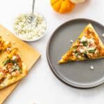 Savory Pumpkin Flatbread with Bacon, Sage and Blue Cheese | Sip and Spice